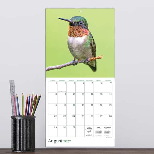2027 Backyard Birds Mini Calendar